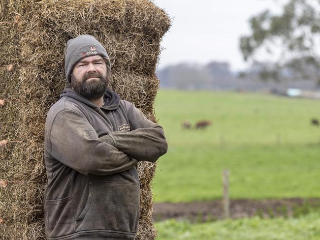 Dairy farmer Jason Smith at Swan Marsh Picture: Zoe Phillips