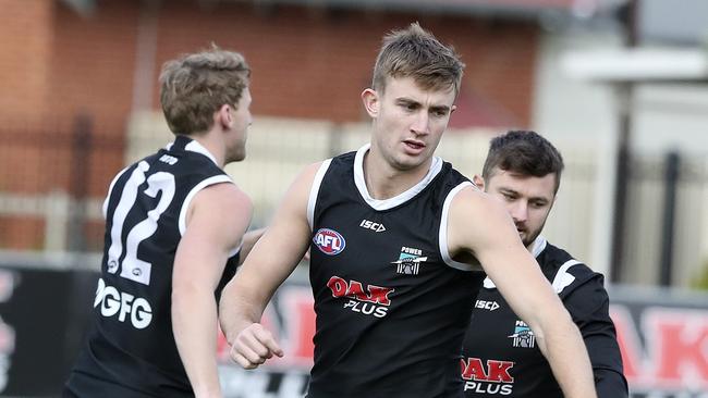 Dougal Howard at Port Adelaide training. Picture SARAH REED