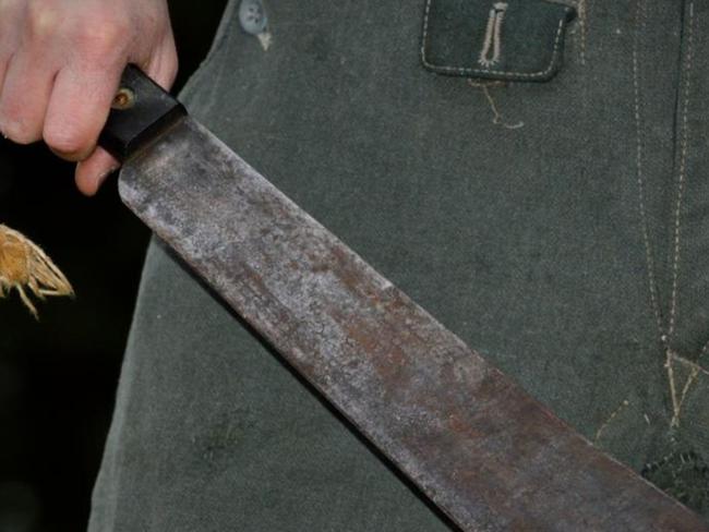 The four boys were allegedly armed with machetes.