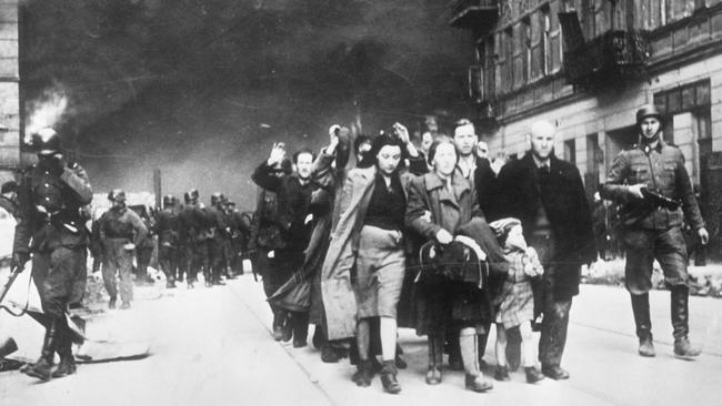 Jews in the Warsaw ghetto.