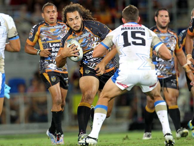 James in action for the Indigenous All Stars in 2011. Picture: Adam Head