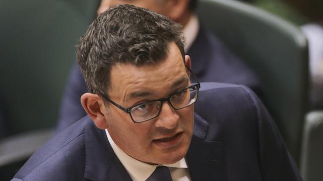 Victorian Premier Daniel Andrews hit out at the Opposition’s calls for Victorian Labor to pay back the cost of the Ombudsman’s investigation. Picture: AAP