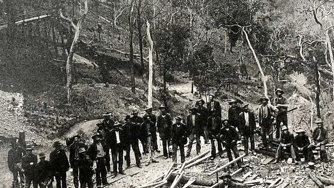 Miners at Cangai  in 1908. Picture: Clarence River Historical Societ