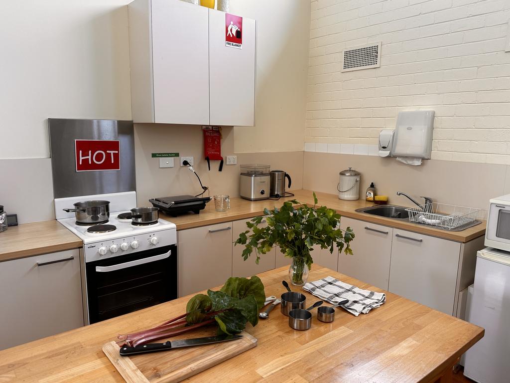 Every classroom at Melbourne Montessori College has a kitchen. Picture: Rebecca Borg