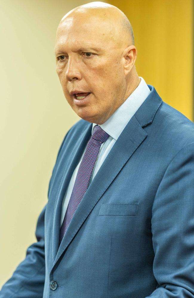 Opposition Leader Peter Dutton. Picture: Richard Walker