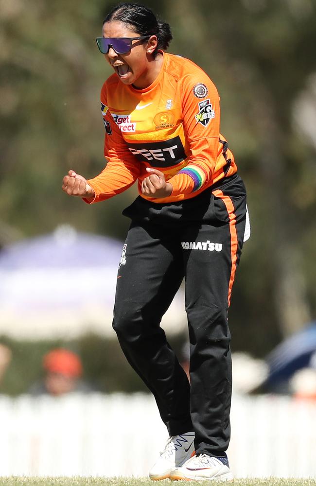 Alana King became a regular for Australia in all three formats after starring in the WBBL. Picture: Will Russell/Getty Images