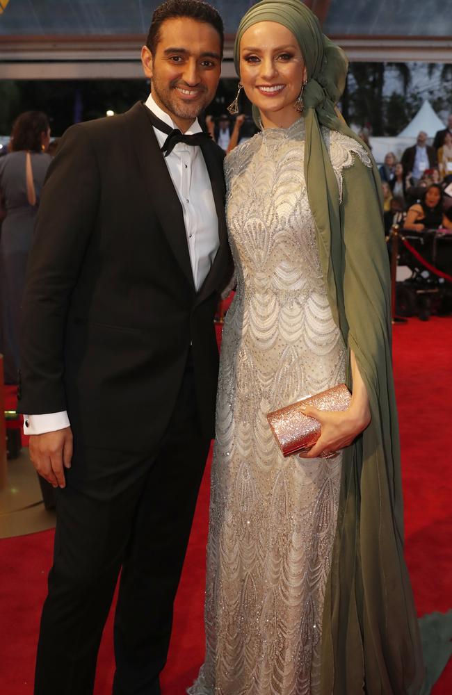 Waleed Aly and wife Susan Carland. Picture: AAP