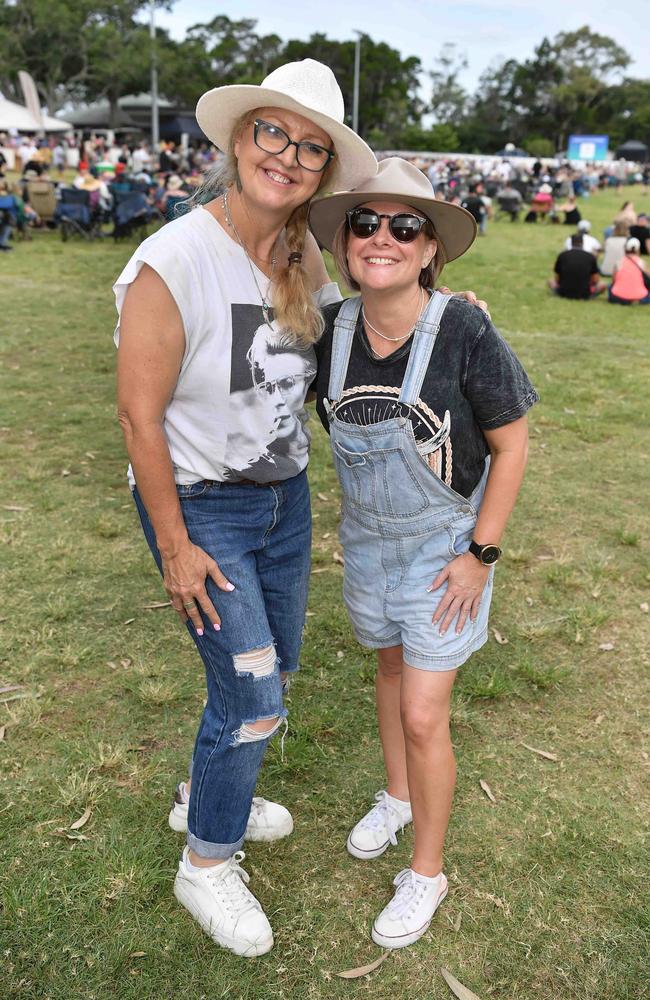 Evangeline Goodfellow and Mandy Irvine at Sounds of Rock 2024 in Hervey Bay. Picture: Patrick Woods.