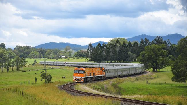 The Great Southern train in Nana Glenn, NSW.