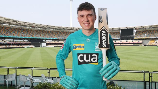 Brisbane Heat import Tom Banton at the Gabba. Picture: Annette Dew