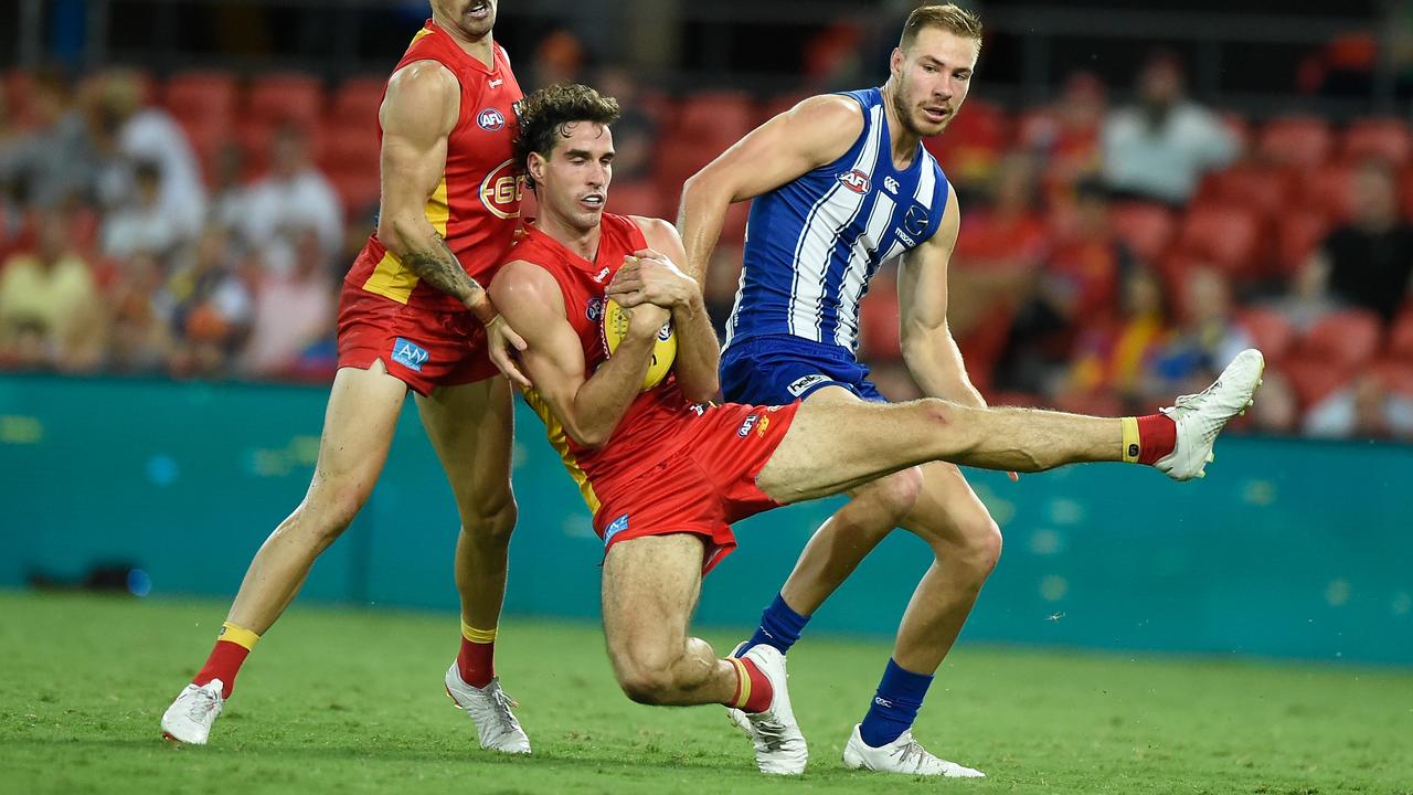 Ben King of the Suns kicked three goals.