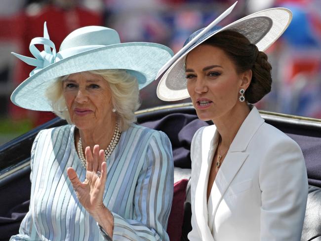 Camilla and Kate sat side-by-side during the Trooping the Colour parade in June. Picture: Chris J Ratcliffe/Getty Images