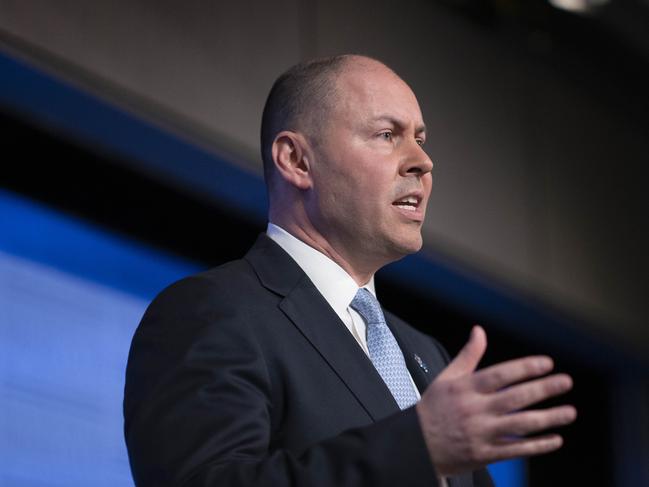 CANBERRA, AUSTRALIA-NCA NewsWire Photos 7 OCTOBER 2020: Treasurer Josh Frydenberg during his Post Budget address at the National Press Club in Canberra.Picture: NCA NewsWire / Gary Ramage