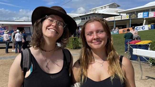 L-R: Johanna Greiner and Aurure Boutet at the Gympie Show 2025.