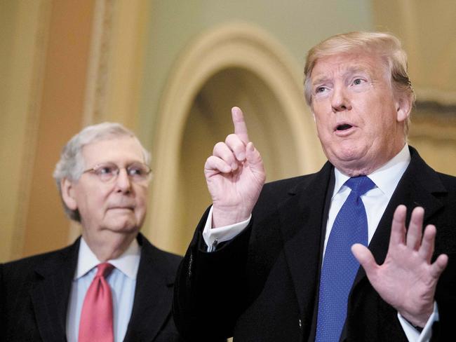 Republican royalty: Senator Mitch McConnell has distanced himself from the President. Picture: AFP