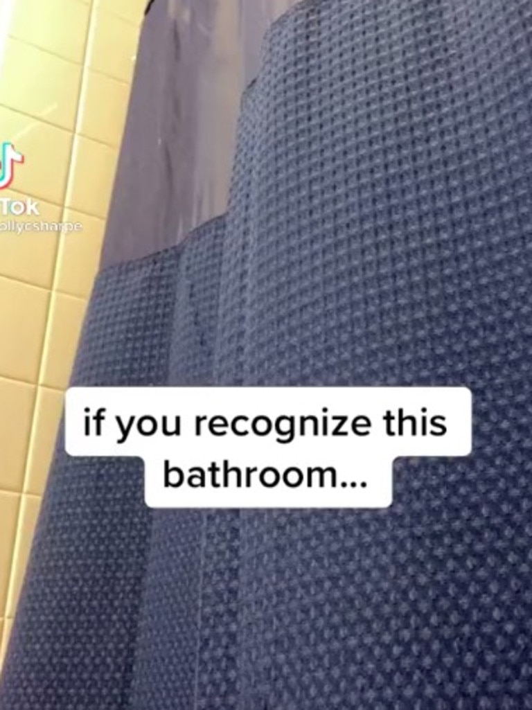 The woman posted a video of the bathroom on TikTok. Picture: TikTok/@mollycsharpe.