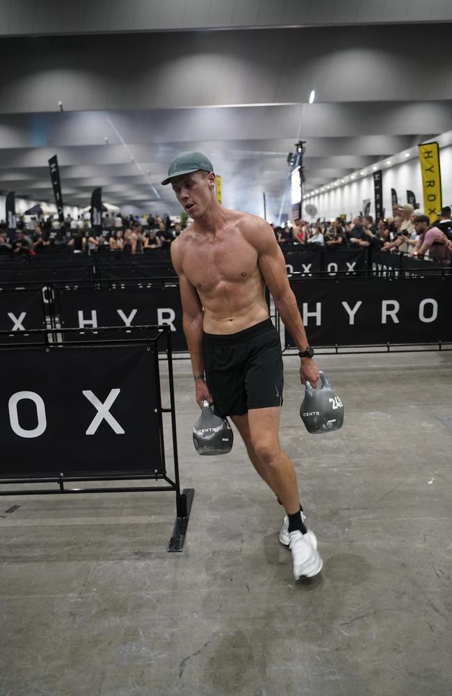 10000 athletes put their fitness to the test in a massive Hyrox competition this weekend (14-15 Dec) at Melbourne Exhibition and Convention Centre. Picture Valeriu Campan