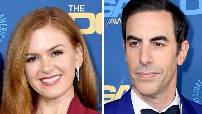 Isla Fisher and Sacha Baron Cohen.