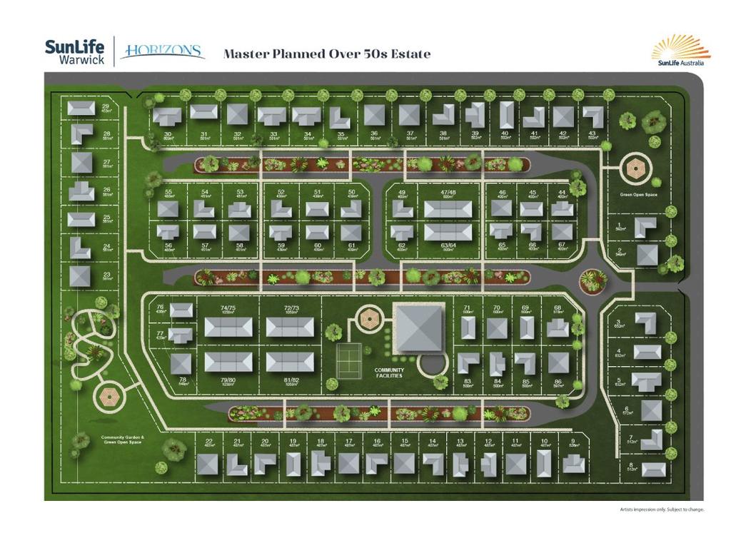 SunLife Warwick is expected to attract people from across the state to be Rose City residents (Supplied: SunLife Warwick)