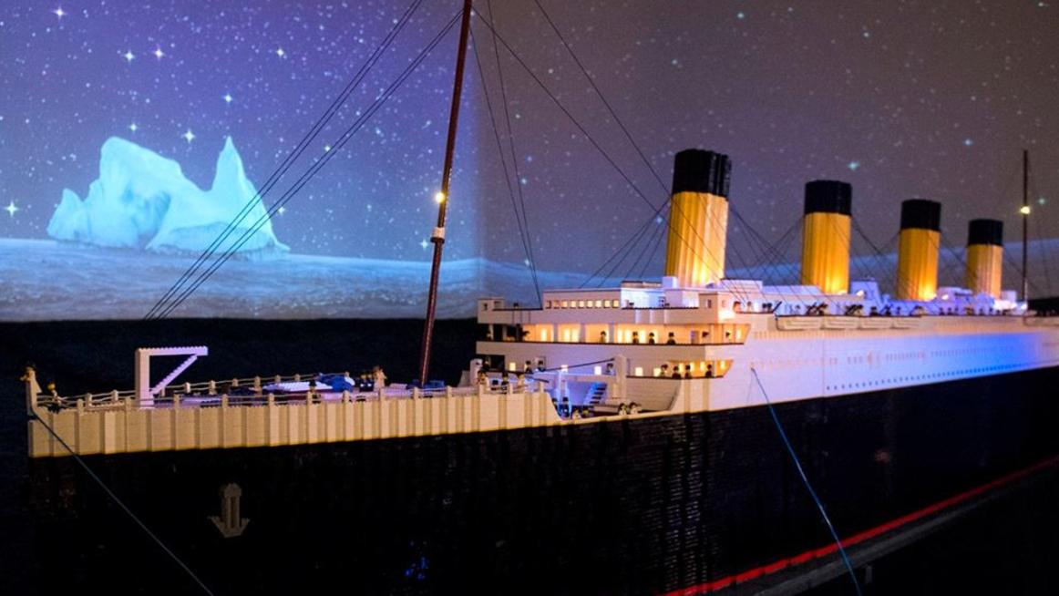Lego replica of the Titanic. Picture: Brianna Paciorka/Twitter