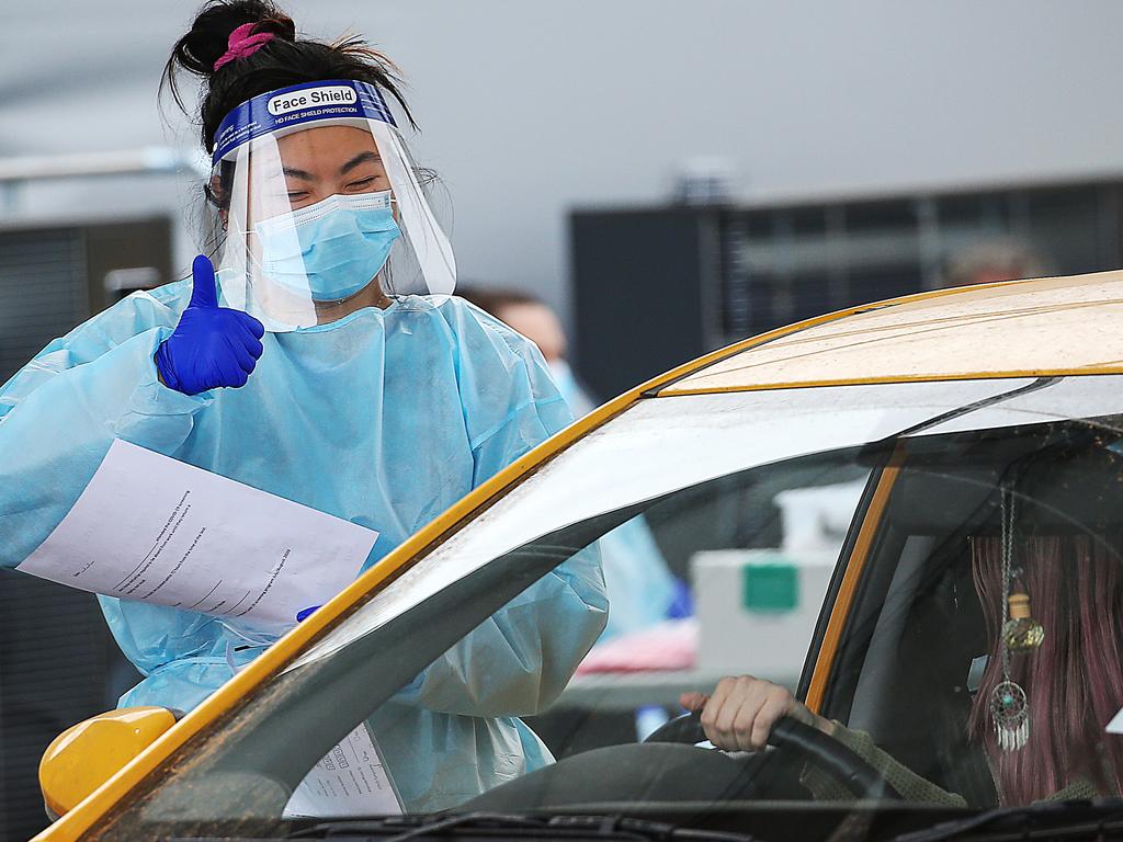 Victorians are urged to get tested, even if showing the mildest of flu-like symptoms. Picture: Ian Currie/NCA NewsWire