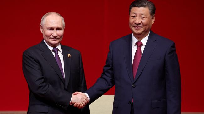 Putin and Xi, both of whom Mr Trump has repeatedly praised over the years. Picture: Alexander Ryumin/AFP/Sputnik