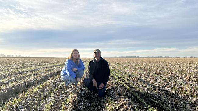 David and Julie Bellato from Coleambally have totally revamped their farms to grow a range of crops including cotton, maize and popcorn.