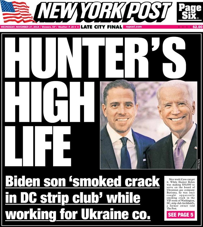 Hunter Biden suspected of smoking crack in Washington D.C. strip club ...