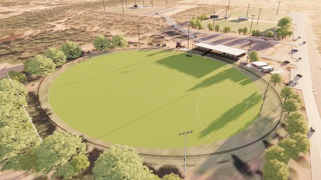 Plans for development at the Freds Pass Sport and Recreation Reserve, which the federal government has pledged $10m toward.