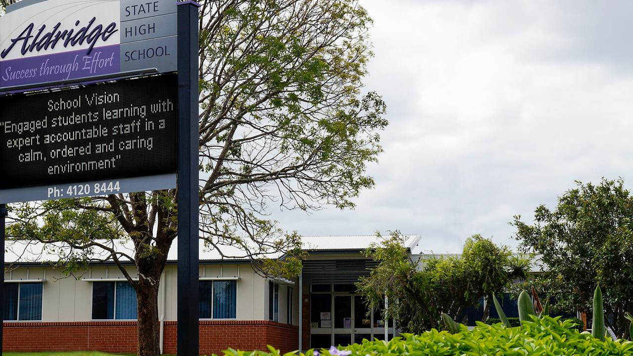 A Maryborough school had to be evacuated after a fire in a toilet block on Wednesday.