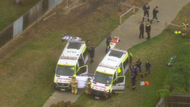 Emergency services rushed to the scene at 10:30 Sunday morning. Photo: 7News