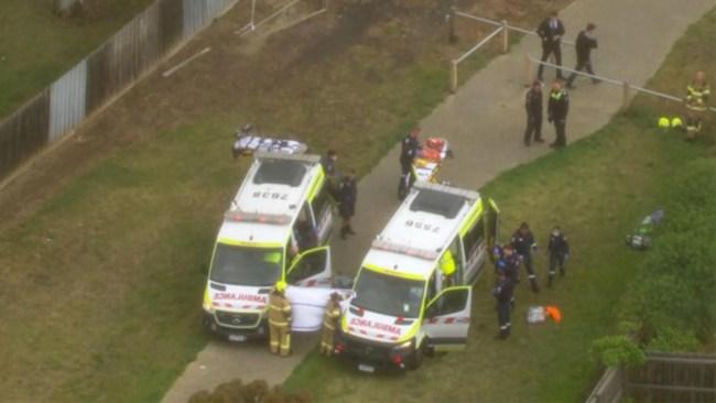 Emergency services rushed to the scene at 10:30 Sunday morning. Photo: 7News