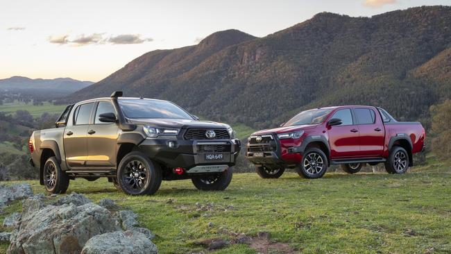 2021 Toyota HiLux Rugged X and Rogue.