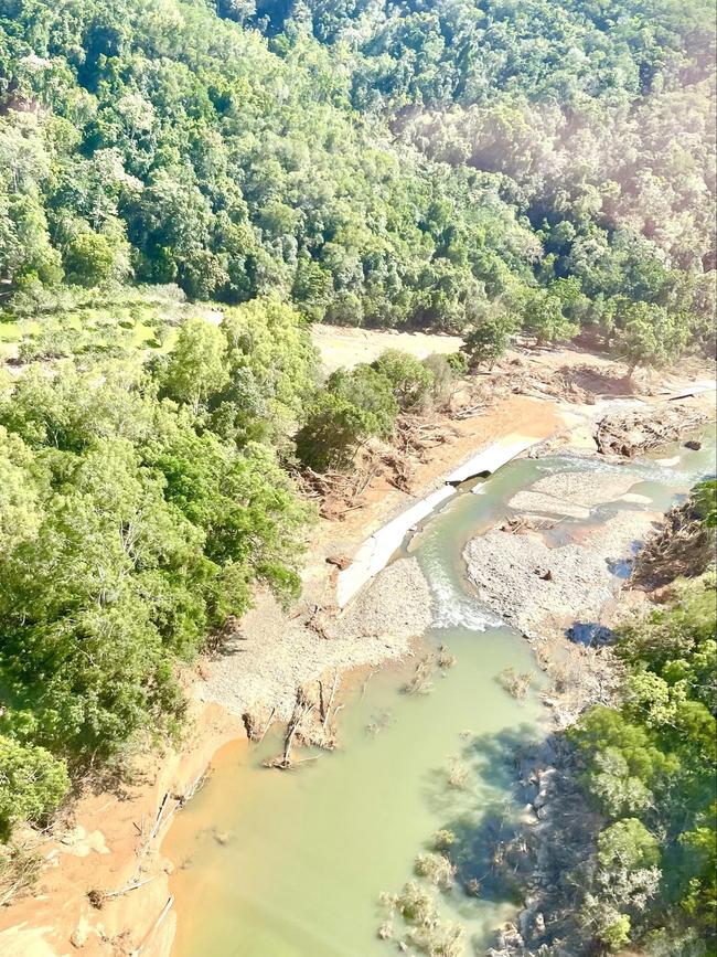 Entire sections of the Cape Tribulation Road and the Bloomfield Track were completely swept away in late 2023.