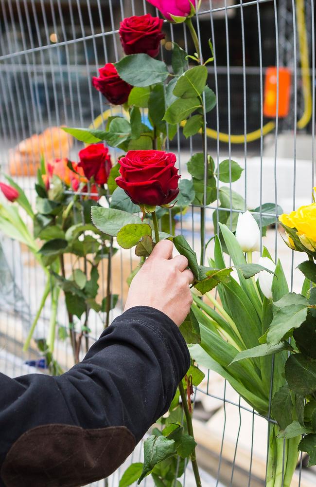 Floral tributes left at the scene of the terrorist attack. Picture: Getty