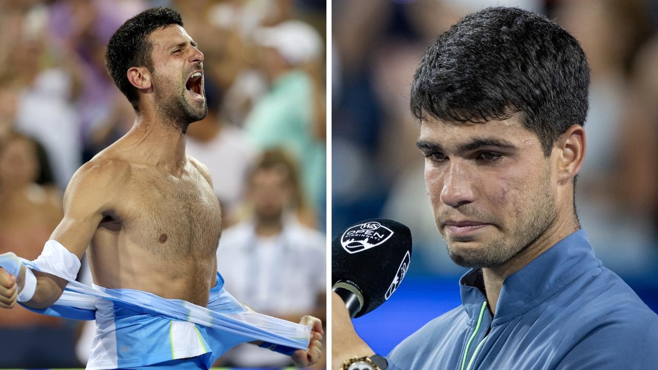 Tennis news Novak Djokovic and Carlos Alcaraz in epic ATP Cincinnati Open, star in tears news.au — Australias leading news site