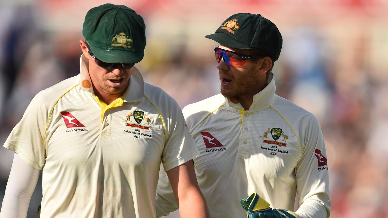 Tim Paine and Peter Siddle were battling injury at the Oval.
