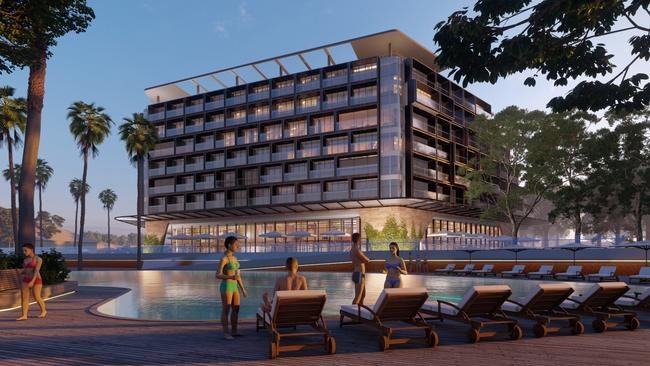 Artist’s impression of Thrive’s planned $138m hotel in Whyalla.