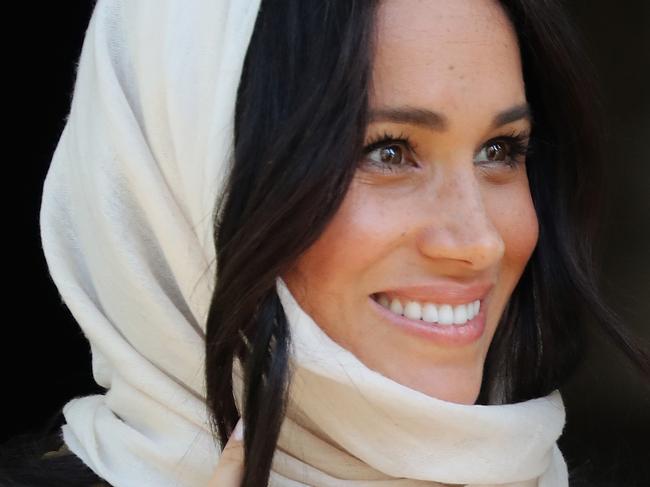 CAPE TOWN, SOUTH AFRICA - SEPTEMBER 24: Meghan, Duchess of Sussex visits Auwal Mosque on Heritage Day with Prince Harry, Duke of Sussex during their royal tour of South Africa on September 24, 2019 in Cape Town, South Africa. Auwal Mosque is the first and oldest mosque in South Africa and for the Muslim community, this mosque symbolises the freedom of former slaves to worship. (Photo by Chris Jackson/Getty Images)