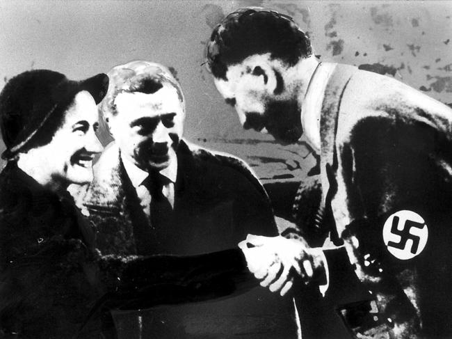 Not so sexy ... Edward and Wallis meet Hitler.