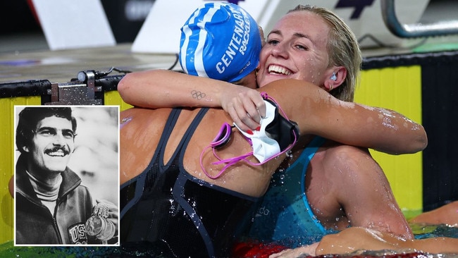 Ariarne Titmus and Mollie O'Callaghan's trials swim would have beaten the time of a male Olympic legend.