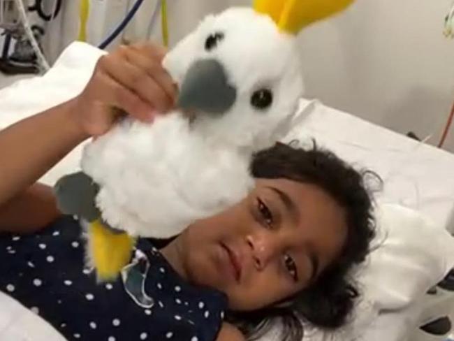 The Tamil mother of the “Biloela Family”, Priya Murugappan, has released a video message from Perth Children’s Hospital, where her daughter Tharnicaa is being treated.