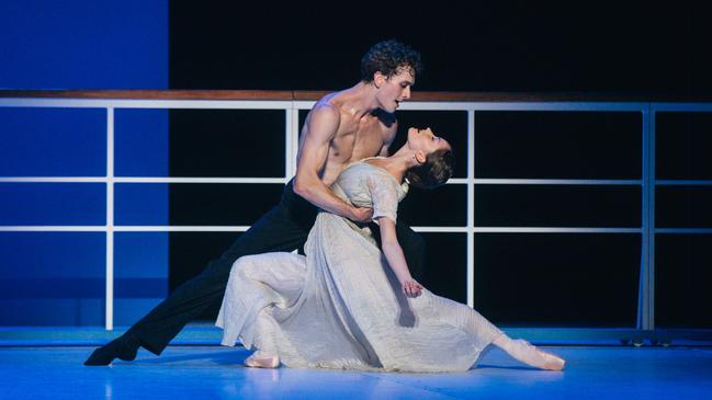 Grace Carroll and Callum Linnane in production imagery of John Neumeier’s Nijinsky at Melbourne’s Regent Theatre. Picture: Kate Longley