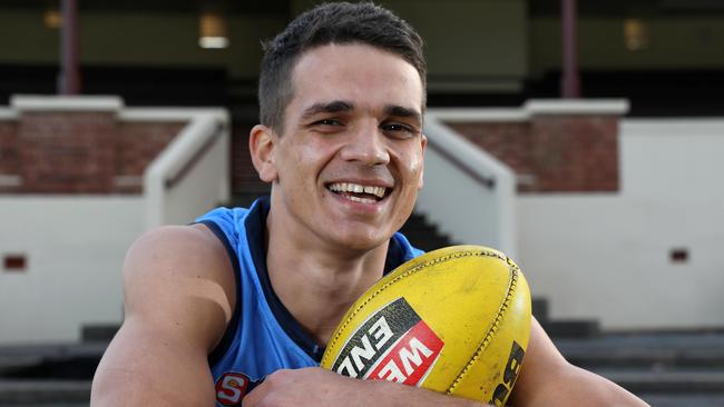 Sturt forward and former Scotch Old Collegians player Ash Johnson is receiving AFL interest ahead of the mid-season draft. Picture Dean Martin