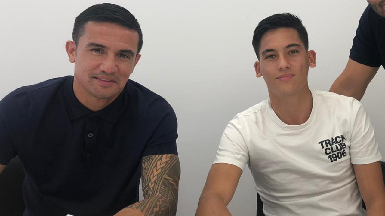 Tim Cahill's son, Kyah, has signed a contract at Leganes.