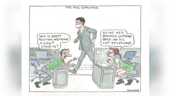 AGL boss Brett Redman. Cartoon: John Spooner