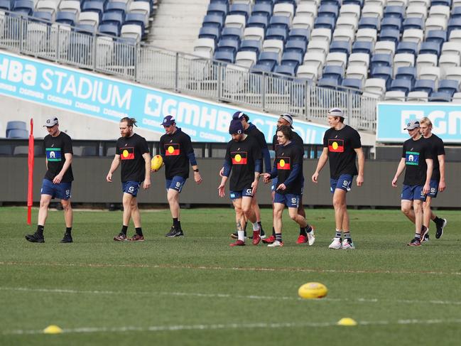 Tuohy played his 121st game for Geelong against North Melbourne in round 16, surpassing the 120 games he played for Carlton. Picture: Alan Barber