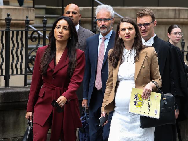 SYDNEY, AUSTRALIA : NewsWire Photos - FEBRUARY 03 30 2025; Presenter and journalist Antoinette Lattouf arrives at the Federal Court in Sydney for her case against the ABC, she claims she was unlawfully dismissed from the national broadcaster after she shared a report alleging Israel was using starvation as a weapon in Gaza. Picture: NewsWire/ Gaye Gerard