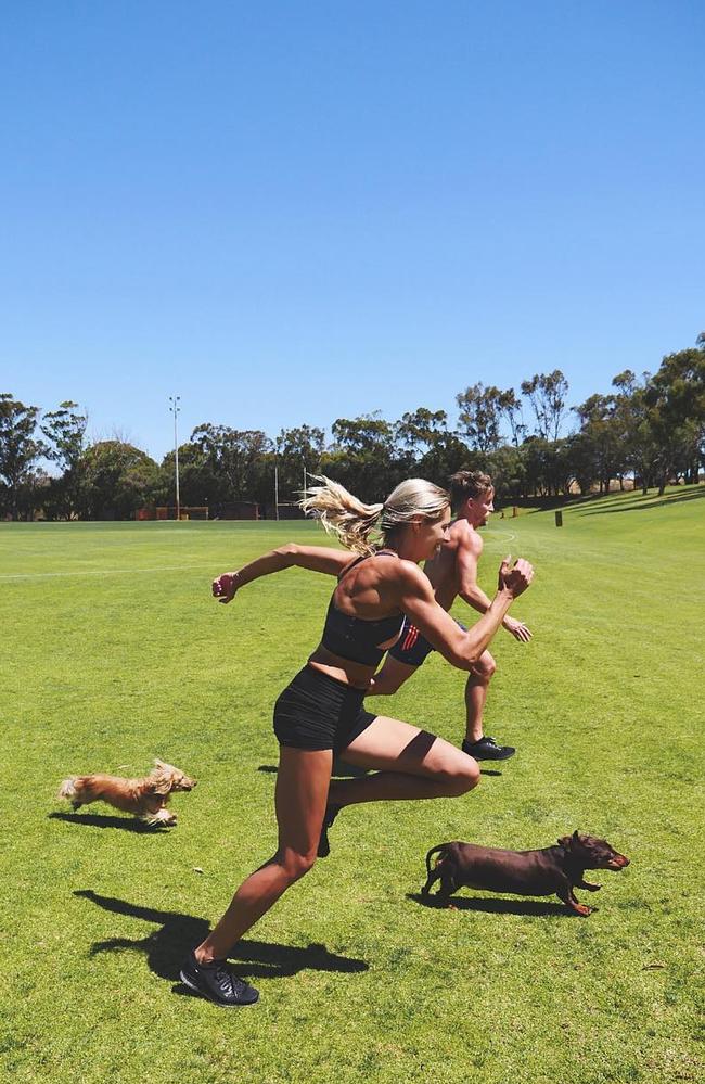 Had she not listened to her body at the time and given herself a break from training, she said her life would be very different today. Picture: Instagram/AmandaBisk