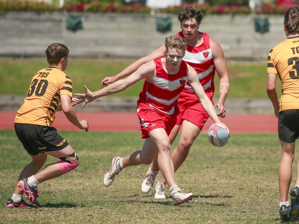 Townsville Grammar V St Pauls at the 2024 Gold Coast Titans All Schools Touch Football Picture: Glenn Campbell